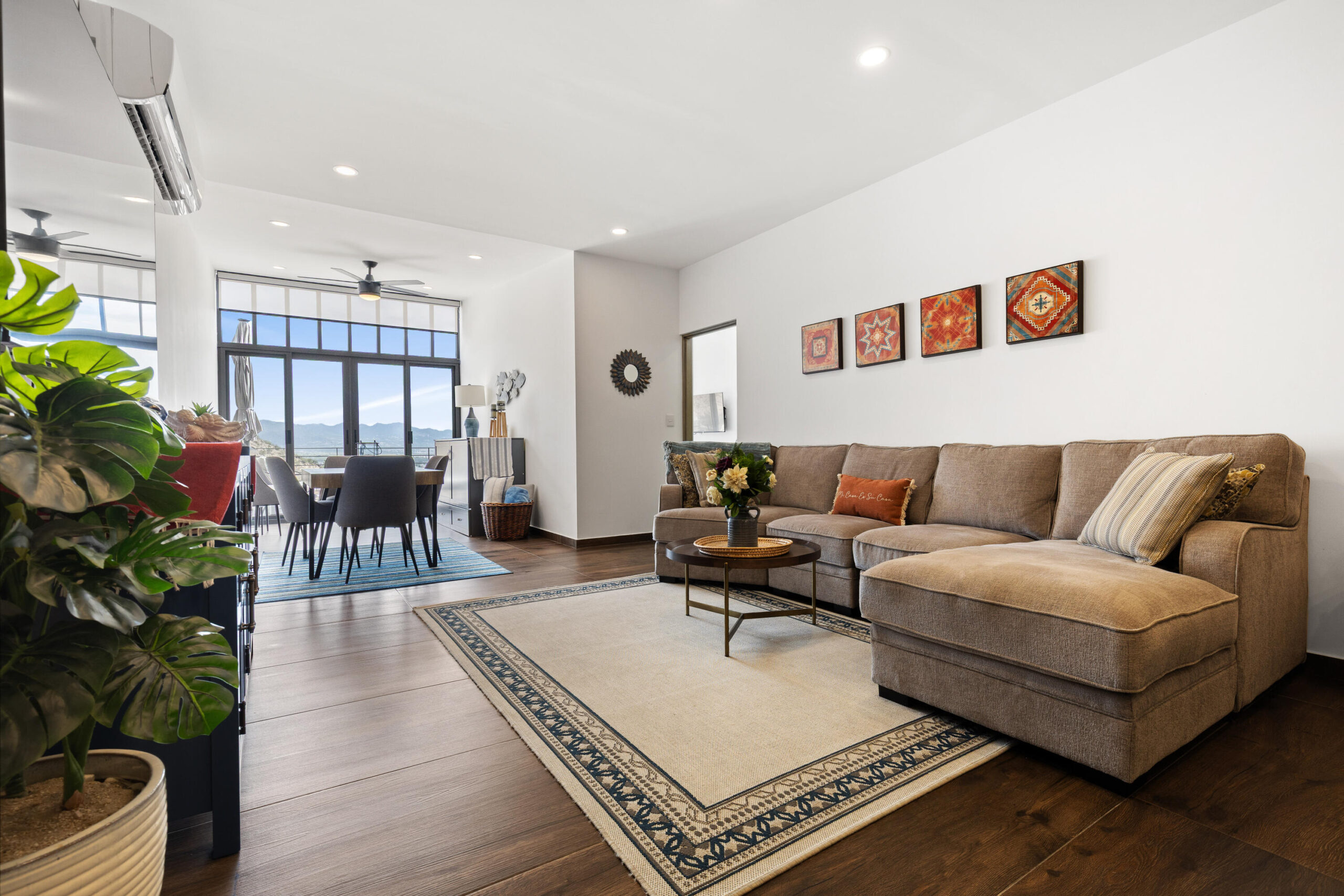 Los Cabos The Five Discover Unit 204 at The Five, located in the desirable El Pedregal community of Cabo San Lucas. This fully furnished 2-bedroom, 2.5-bath condo features 1,338 sq.ft. of living space with impressive marina, downtown, and ocean for sale