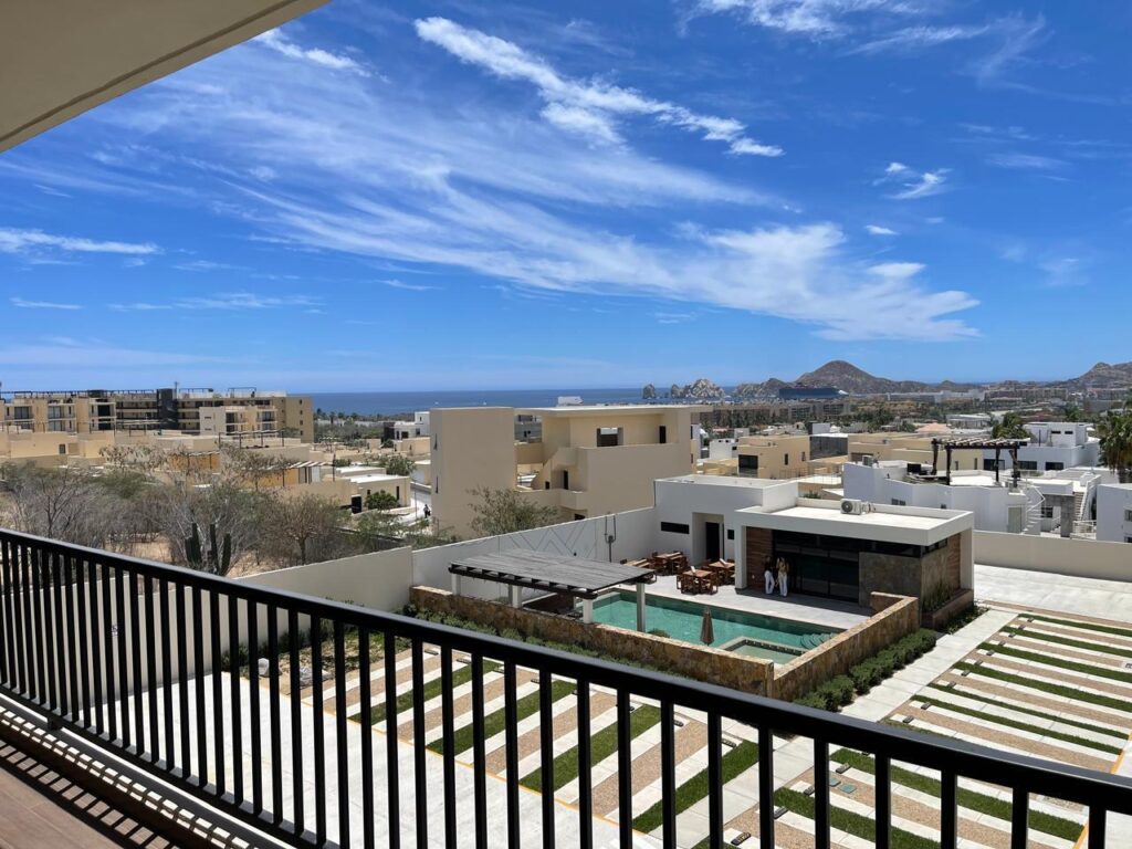 Los Cabos Ladera Phase 1 This beautiful, upgraded Modern-Style two-bedroom, two-bathroom condo comes fully furnished, is tastefully decorated, and features several high-end upgrades, including: Electrical Florida Hurricane shutters with remote control (under warranty), Two underground parking stalls, a private electric car charger, a large storage room. The condo is ideally located just steps away from Palmilla swimmable beach. It is centrally situated across from key amenities such as Picacho McGregor private school, the Fresco supermarket, H+ Hospital, a bank and the Palmilla Shopping Plaza. Community amenities are on the way. PRIVATE PALMILLA DUNES CLUB MEMBERSHIP is included. Upgrades include:-TVs, a/c units, fans-Fully furnished and staged-New washer/dryer-New paint everywhere-Refinished entrance door-Patio set-BBQ-Mosquito nets-Electrical Florida Hurricane shutters with remote control and under warranty-Two parking spots, side by side and covered from the hurricane winds-Private electrical car charger-Large storage room downstairs-All appliances included-Linen curtains-Hot water tank just services-LG fridge-Water filtration system in kitchen – 3rd floor Ocean view, Cabo Corridor, BS