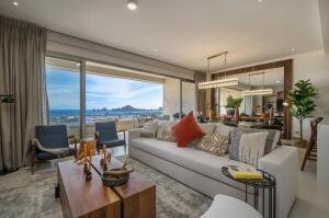 Los Cabos Morgan Residences Welcome to Cabos First ever lock off units Morgan Residences! ) Located just 1 mile from Centro, Marina and Medano Beach, you can walk toyall the action yet live in the tranquil setting of these hip condos. Condo interiors vary from high-end luxurious finishes to cool New Yolk style lofts. Enjoy all the amenities an upscale resort has to offer: Gym, Spa, 2 Rooftop Pool, Large Sundeck and BBQ area all with ocean for sale