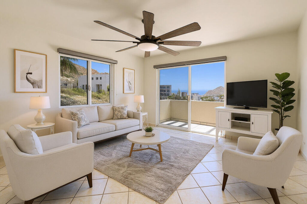 Los Cabos Solaria Welcome to Solaria Condo C-204, a stylish two-bedroom residence in the sought-after El Tezal area of Cabo San Lucas, offering the perfect mix of comfort, convenience, and investment potential.Delivered turnkey, this condo is ready to enjoy as your private retreat or to operate as a high-performing Airbnb. The spacious terrace provides partial ocean – B105 El Descanso II, Cabo San Lucas, BS