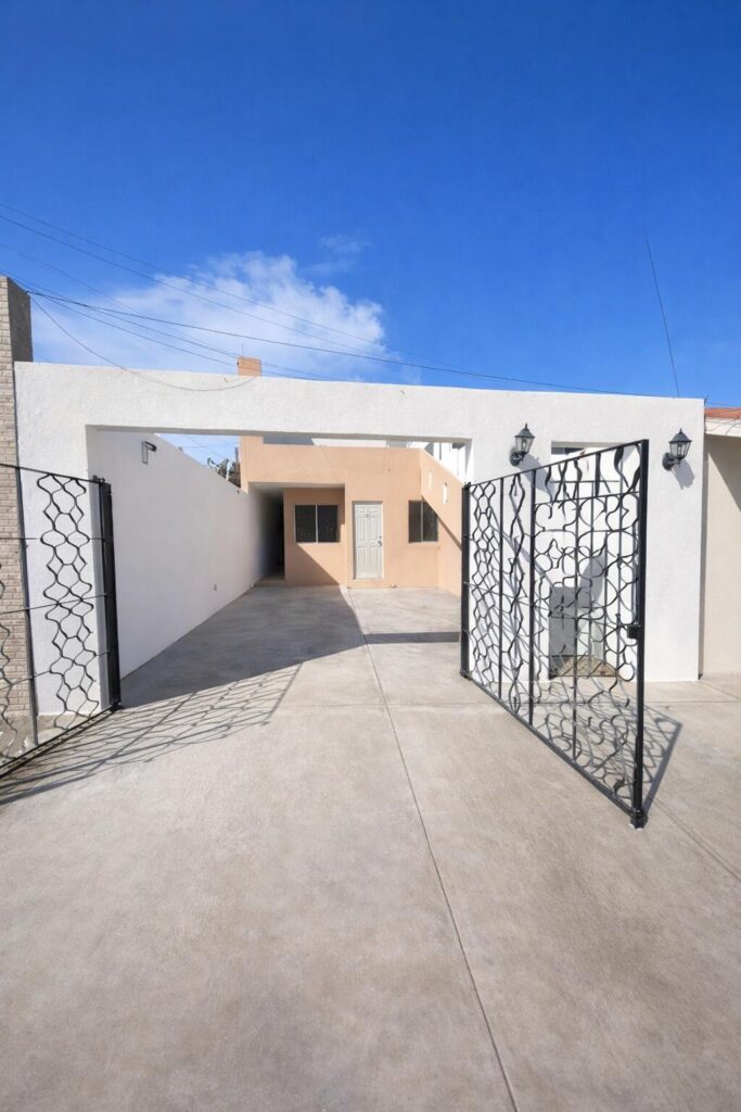 Los Cabos Centro-Csl North Casa habitación con ampliación en planta alta, ideal para inversión en Los Cabos. Planta baja: sala, cocina, 2 recámaras, 1 baño completo y cochera. Planta alta: 2 recámaras tipo estudio, cada una con baño completo y acceso independiente. Permite hasta 3 unidades habitacionales, con privacidad y opción de renta. Ubicada en zona urbana con servicios y vialidades cercanas.Single-family home with upper-level expansion, ideal for investment in Los Cabos. Ground floor: living room, kitchen, 2 bedrooms, 1 full bathroom, and carport. Upper level: 2 studio-style bedrooms, each with a full bathroom and independent access. Allows up to 3 separate units, offering privacy and rental flexibility. Located in an urban area with nearby services and main roads. – Casa Altos de Miramar, Cabo San Lucas, Cabo San Lucas, BS