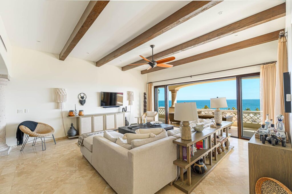 Los Cabos Peninsula Beautifully updated, turnkey 2-bedroom, 2-bath condo in Peninsula Condominiums, offered fully furnished and ready for immediate enjoyment. This bright, inviting residence features tastefully renovated bathrooms and a second private terrace off the primary suite. Ideally positioned in a peaceful setting overlooking the 8th tee at Vidanta Golf Course, and located in the sought-after San José Hotel Zone--just a short walk to the beach, Plaza Pescador, dining, and shopping, with historic downtown minutes away. Residents enjoy a resort-style pool, BBQ area with covered palapa, lush landscaping, and 24/7 gated security. A strong rental performer or comfortable full-time home. – Del Sol, El Encanto de La Laguna, San Jose del Cabo, San Jose del Cabo, BS