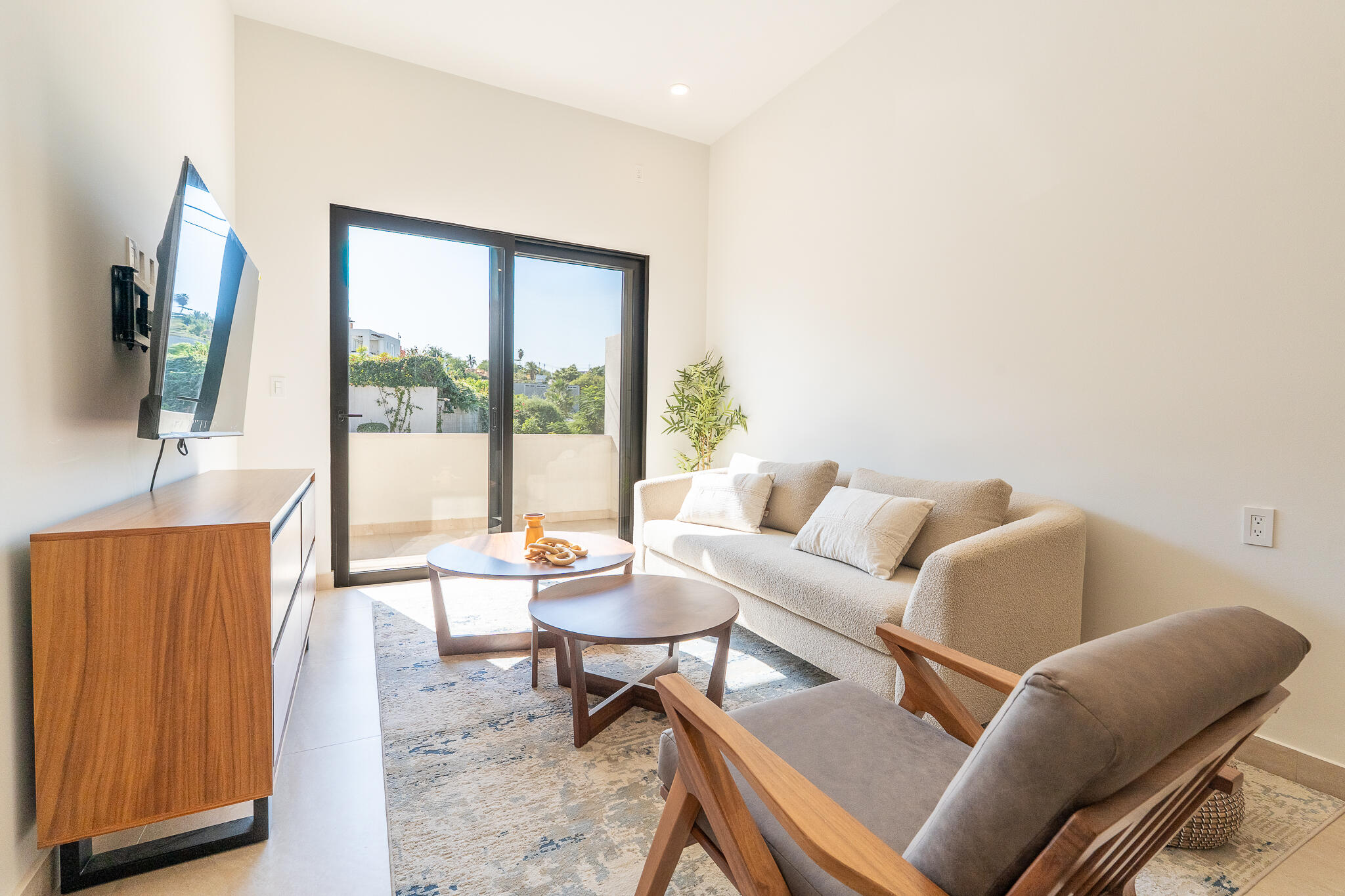 Los Cabos Solaria Welcome to Solaria Condo C-204, a stylish two-bedroom residence in the sought-after El Tezal area of Cabo San Lucas, offering the perfect mix of comfort, convenience, and investment potential.Delivered turnkey, this condo is ready to enjoy as your private retreat or to operate as a high-performing Airbnb. The spacious terrace provides partial ocean for sale