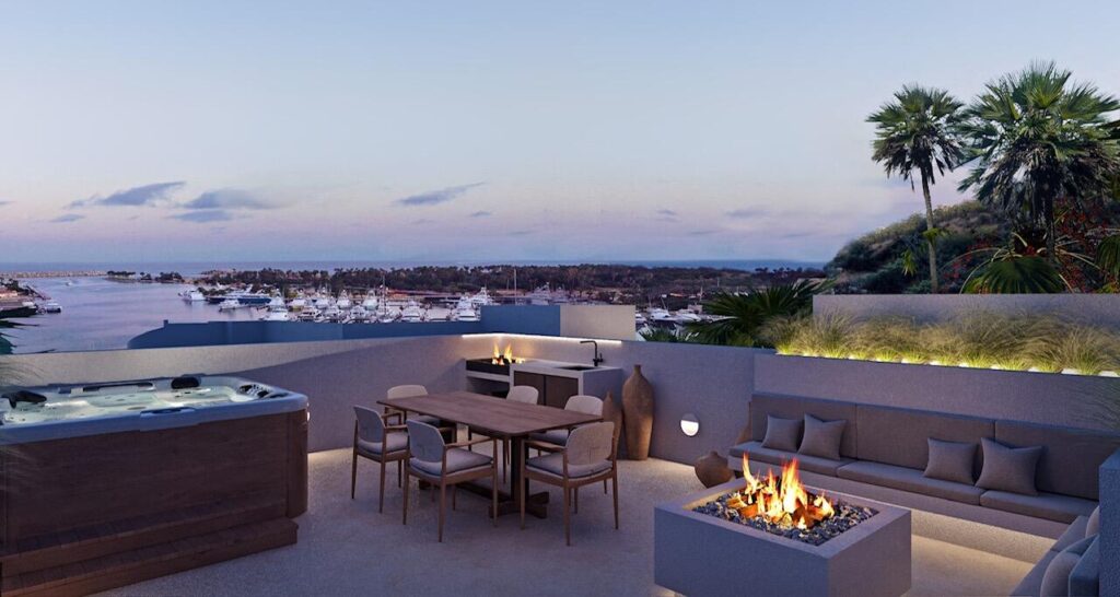 Los Cabos Sjd Marina:General SharkBay Boutique Home is located in one of the most iconic and vibrant communities of San Jose del Cabo, the exclusive Marina Puerto Los Cabos. Only 6 units in the complex with a beautiful contemporary design and access to a rooftop with pool, Jacuzzi, pergola area and breathtaking – Lote 01 Fraccion A Manzana 009, San Jose del Cabo, BS