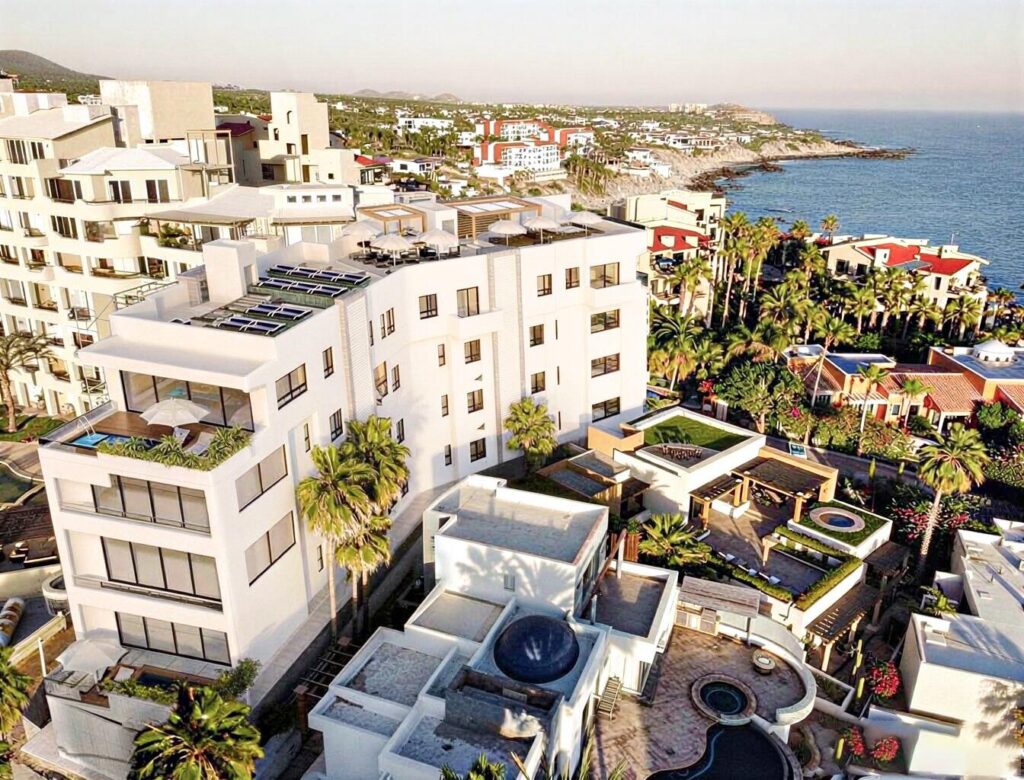 Los Cabos Montigny Montigny is an exclusive boutique condominium development featuring only 11 residences, and stands among the very few brand-new condominium options on the corridor's ocean side in Cabo San Lucas. Ideally located just a short walk from the renowned Monuments Beach, these homes offer access to Cabo's most dramatic beachfront, world-class surf, dining, and nightlife, all while living in an intimate community that larger developments simply can't offer. Each unit is thoughtfully designed with modern finishes, welcoming interior layouts, and seamless indoor-outdoor living. Select residences include private pools or expansive terraces. A rare highlight of the project is the inclusion of a private enclosed garage of 325+ SF with every condo, providing secure parking along with ample room for ... storage, equipment, or even a customizable flex space.This is a unique opportunity to own a brand-new boutique home in one of Cabo's most coveted coastal locations. – Montigny, Cabo, Cabo Corridor, Cabo Corridor, BS