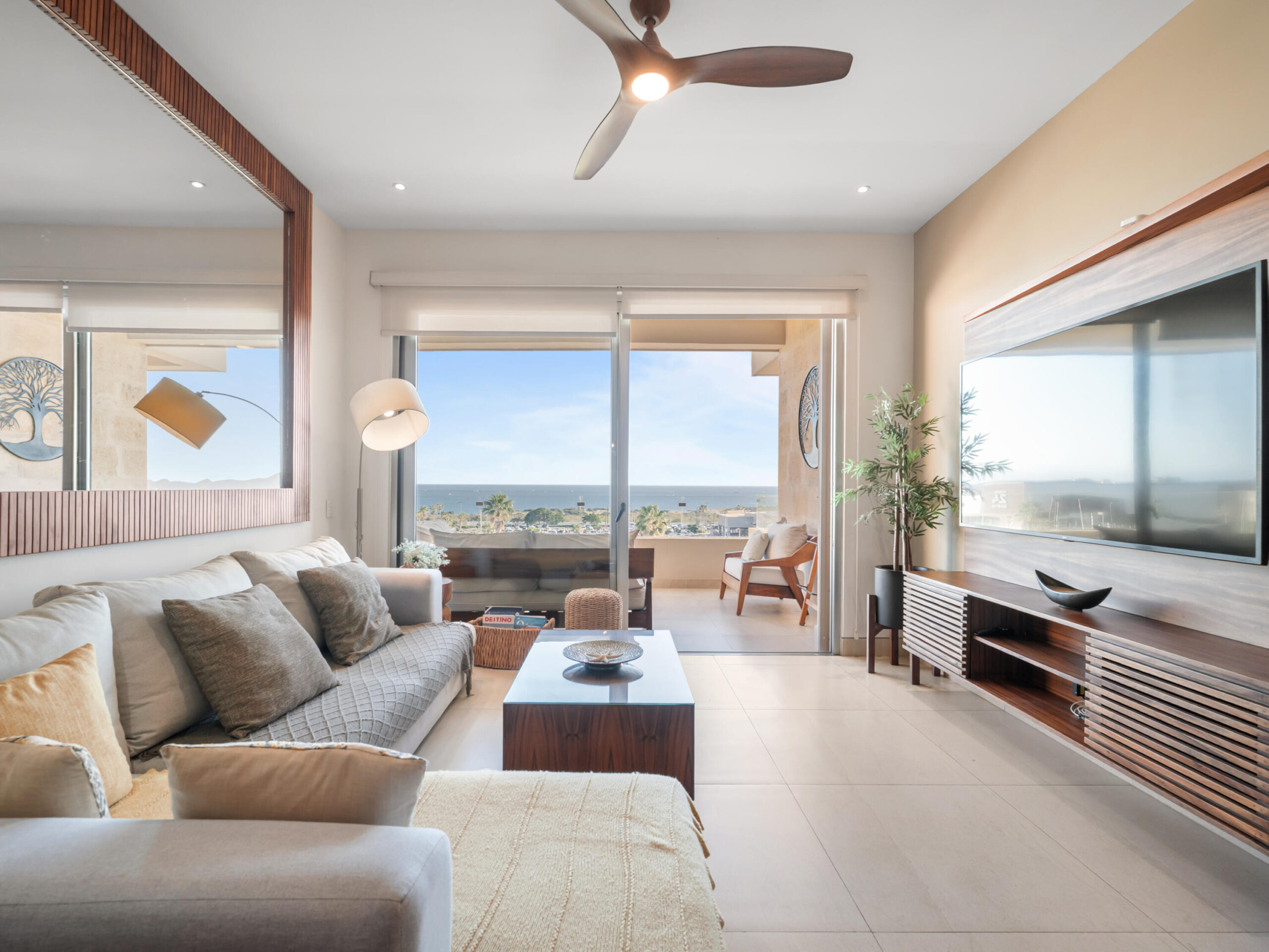 Los Cabos Monteluna Discover refined coastal living in this stunning 3-bedroom, 3-bathroom luxury condo located in the prestigious Pedregal community, one of Cabo's most exclusive and sought-after neighborhoods. Located in Monteluna, residents enjoy resort-style amenities including a state-of-the-art gym, sauna, clubhouse, resort pool, jacuzzi, fire pits, and massage rooms, all just minutes from downtown Cabo and the marina.Pedregal offers an unmatched lifestyle with:• Finance offered by Owner• 3 desalination plants (you'll never lack any water).A rare advantage of Pedregal is its independent water infrastructure, supported by three desalination plants, ensuring a reliable and uninterrupted water supply for sale