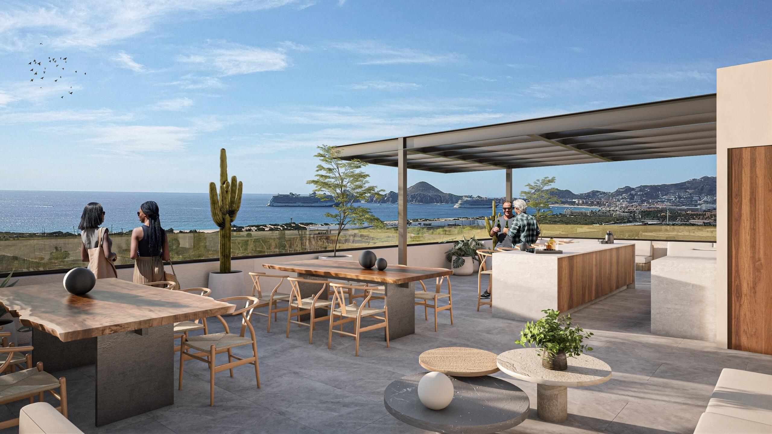 Los Cabos Cuatrovientos Pre-Construction 1 and 2 bedroom Condos in a new Tower with an spectacular Common Roof top with Ocean for sale