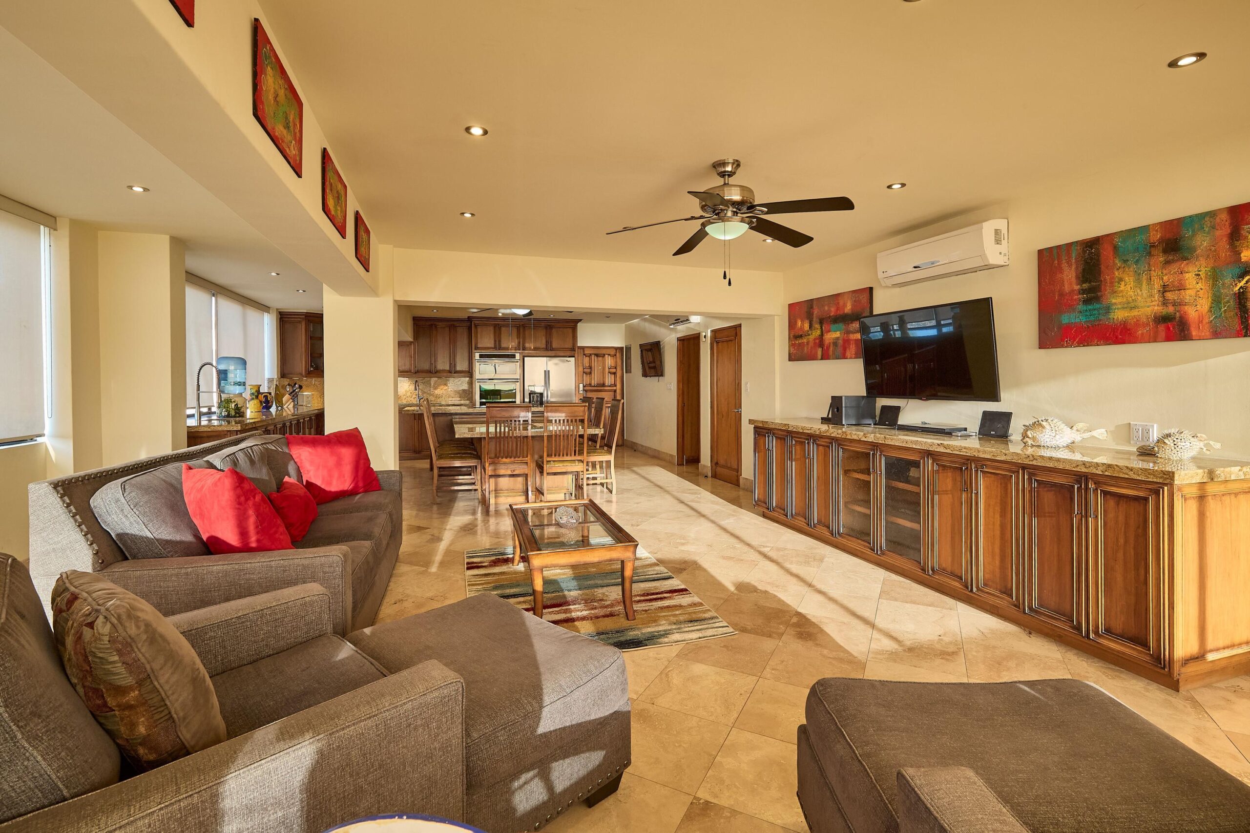 Los Cabos The Five Discover Unit 204 at The Five, located in the desirable El Pedregal community of Cabo San Lucas. This fully furnished 2-bedroom, 2.5-bath condo features 1,338 sq.ft. of living space with impressive marina, downtown, and ocean for sale