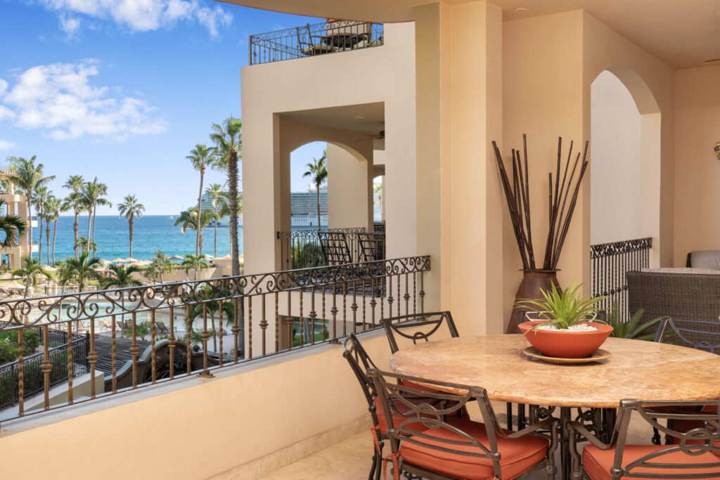 Los Cabos Villa La Estancia This spacious 2,100+ sq. ft. two-bedroom, three-bathroom villa is located on the renowned Medano Beach in Cabo San Lucas. Fully furnished and recently remodeled, it features high-quality finishes throughout.Villa La Estancia has a proven track record as a strong vacation rental property. A grand reception lobby welcomes you, along with 24-hour concierge services for you and your guests. Amenities include two restaurants, two pools, a swim-up bar, and a beach club for your enjoyment. The property also offers a fully equipped gym, spa, and private tennis courts. – Villa la Estancia, Cabo San Lucas, Cabo San Lucas, BS