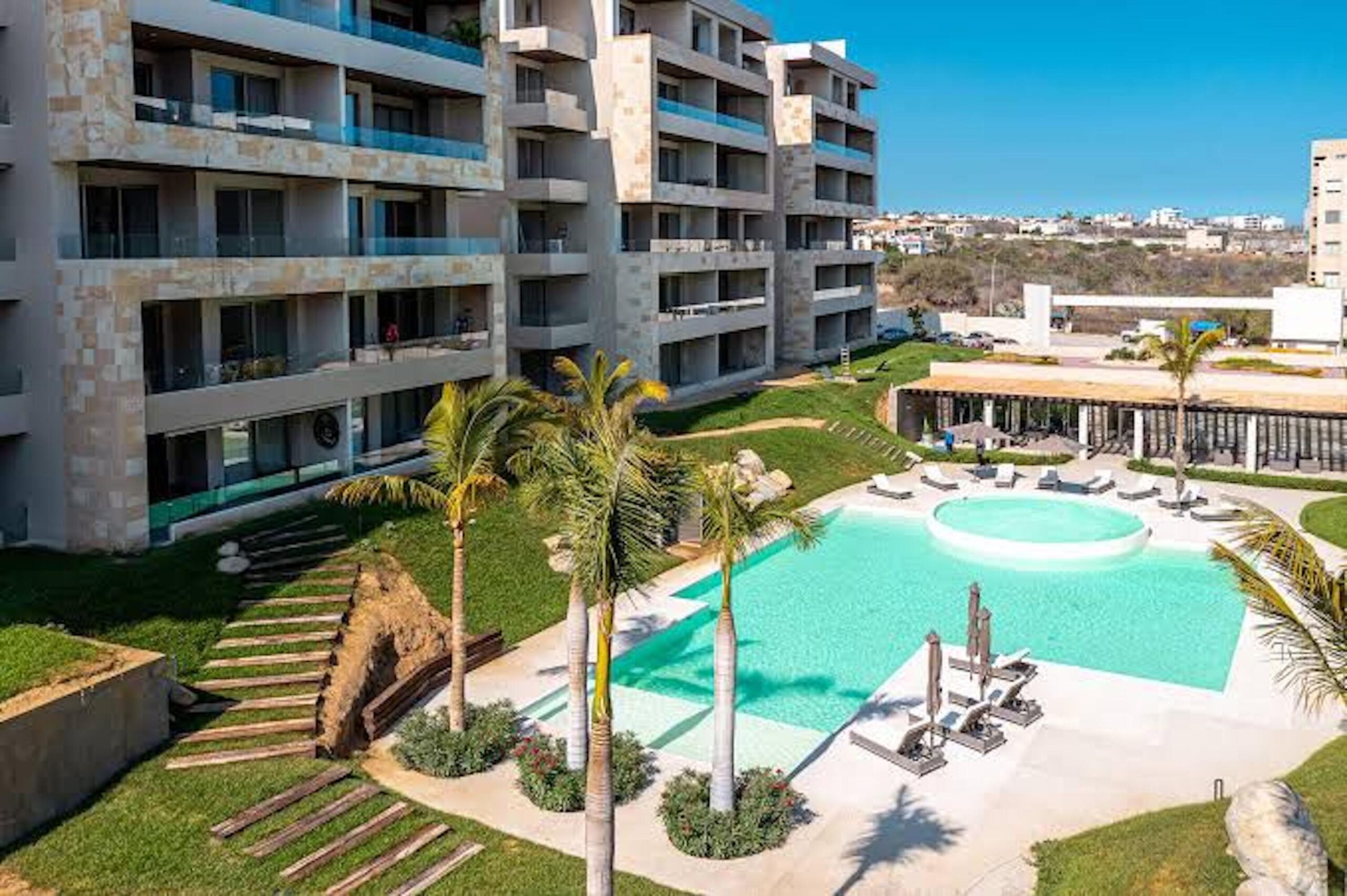 Los Cabos Maroma Los Cabos Boutique development located in El Tezal ( behind Santa Carmela Market), one of the fastest-growing and most desirable areas in Cabo San Lucas. This exclusive project offers only 8 units, with just 2 condos per floor, ensuring privacy and comfort.Each unit features:2 bedrooms,2 full bathrooms + 1 half bath, Open-concept kitchen, living, and dining area.Ocean for sale
