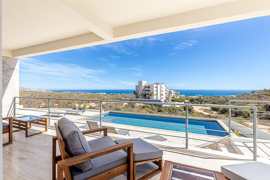 Los Cabos Morgan Residences This huge 3 bedroom, 3 bathroom Penthouse WITH TWO STUDIOS has all the upgrades with extended ocean – Vistamar Lowest priced El Tule, San Jose Corridor, San Jose Corridor, BS