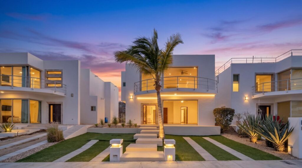 Los Cabos Vistana Spacious, clean, and comfortable home located in Vistana Del Cabo community. This well designed property features 3 bedrooms and 2 bathrooms on the main floor, offering privacy and convenience for everyday living.The second level offers a bright open-concept layout that seamlessly connects the living room, family (day) room, dining area, kitchen, and a full bathroom perfect for entertaining or relaxing with family.Enjoy access to a rooftop terrace with stunning 360 degree – Vistana 12, Cabo Corridor, Cabo Corridor, BS