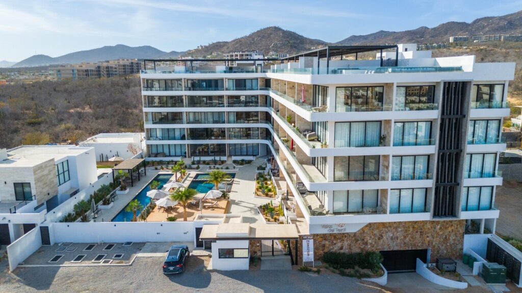 Los Cabos Oceana Wellness Residences Oceana Wellness Residences: Where Luxury Meets Wellness and Sustainability. Step into a life where luxury seamlessly blends with eco-conscious living in one of Los Cabos' only five-star boutique residential communities. Oceana Wellness Residences presents 100 stunning, next-level luxury condos, offering breathtaking ocean, city, and iconic arch – Vistas del Tezal #304, Cabo Corridor, Cabo Corridor, BS