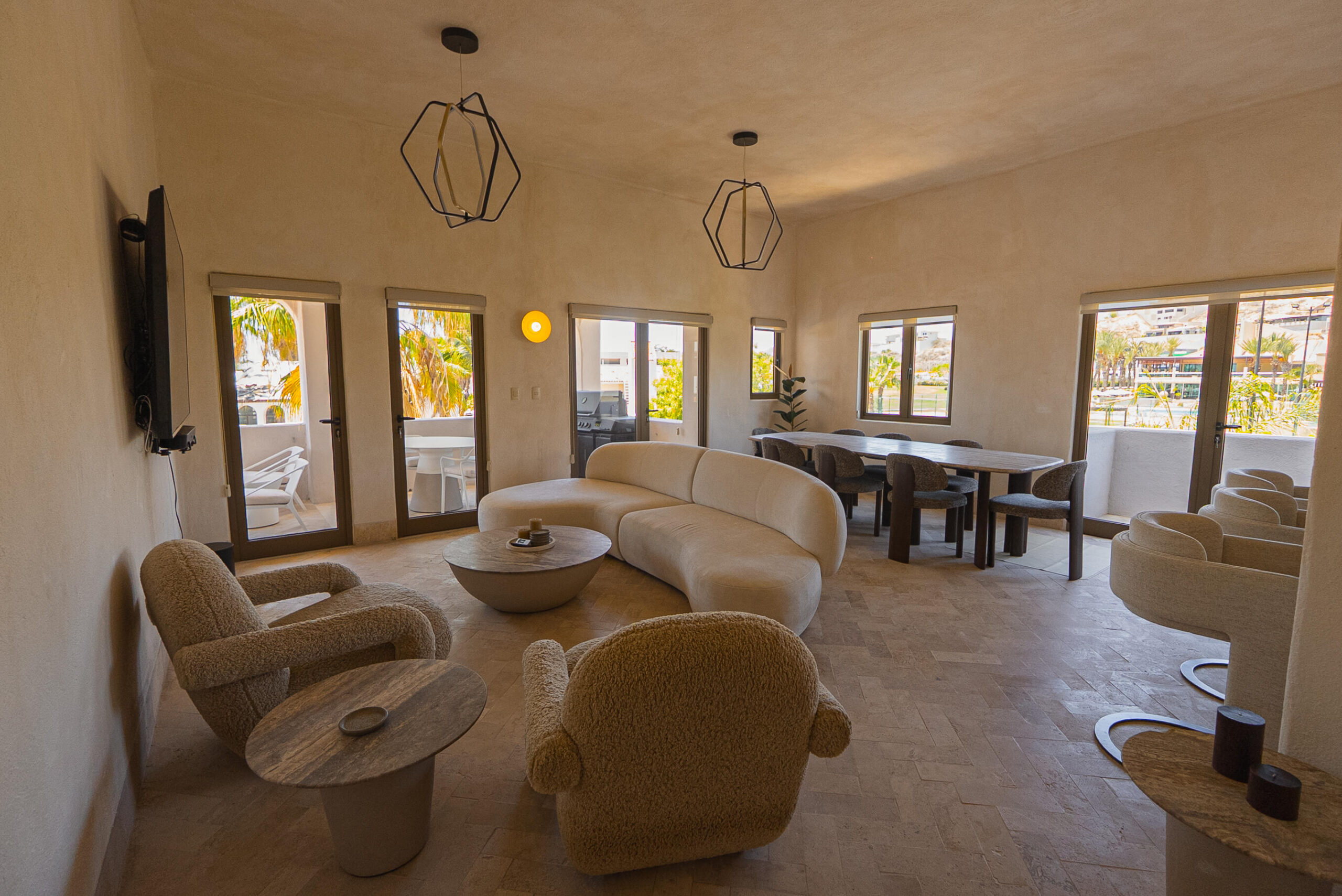 Los Cabos Casa Nima Experience resort-style living in this spacious and beautifully designed 3-bedroom, 3-bathroom residence within the exclusive Casa Nima community. Occupying the entire floor, this unique home offers exceptional privacy with no neighboring units next to you. Mediterranean-inspired architecture, elegant arches, and abundant natural light create a warm and sophisticated atmosphere. The expansive living and dining areas flow seamlessly to a generously sized terrace, perfect for entertaining and outdoor BBQ gatherings. Custom cabinetry throughout is included. Residents enjoy world-class amenities including a fitness center, restaurant, kids club, pet park, pickleball courts, and lush grounds, all thoughtfully designed to deliver the feel and service of a luxury resort. for sale