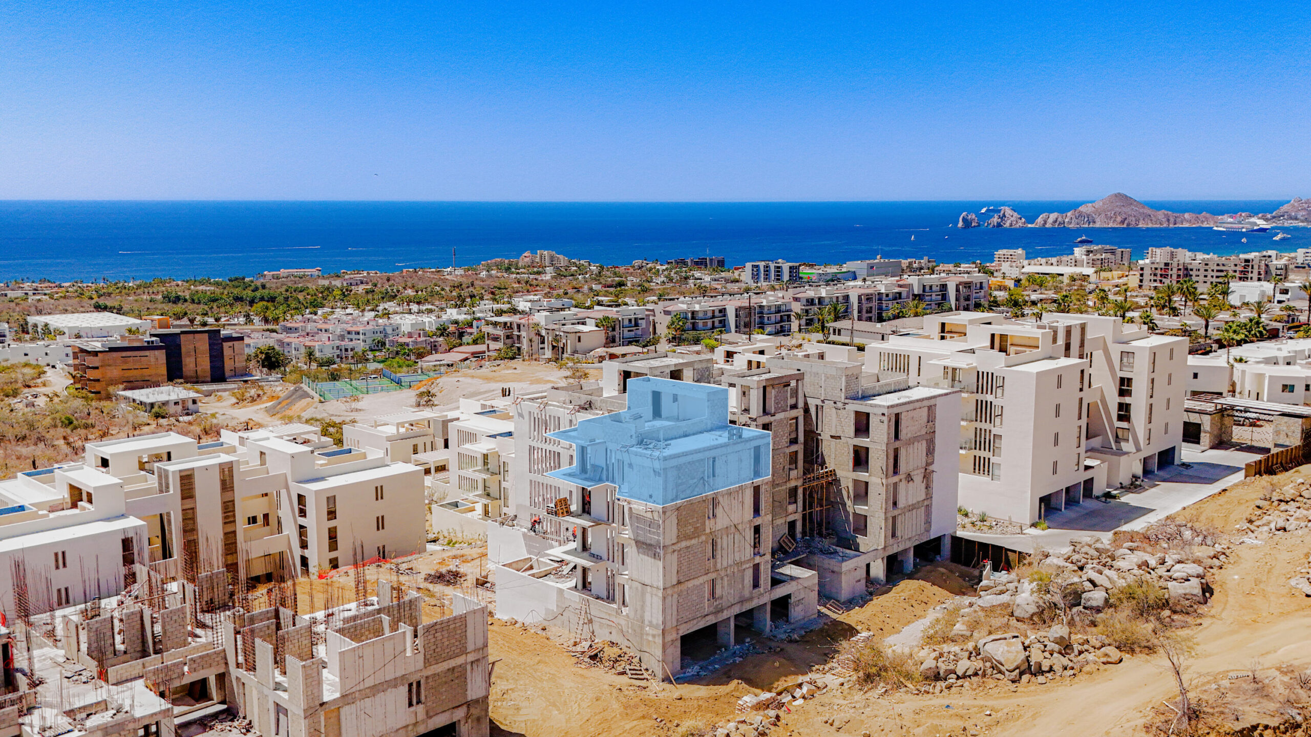 Los Cabos Balena At Balena Los Cabos, everything is within reach -- literally.From the moment you arrive, a seamless journey takes you from underground parking directly to your residence or straight up to the rooftop -- no long walks, no friction. Just effortless living.Inside, 3-bedroom layouts with premium finishes and Smeg appliances set the tone. Spacious, well-designed, and move-in ready.Up top, an infinity pool with sweeping for sale