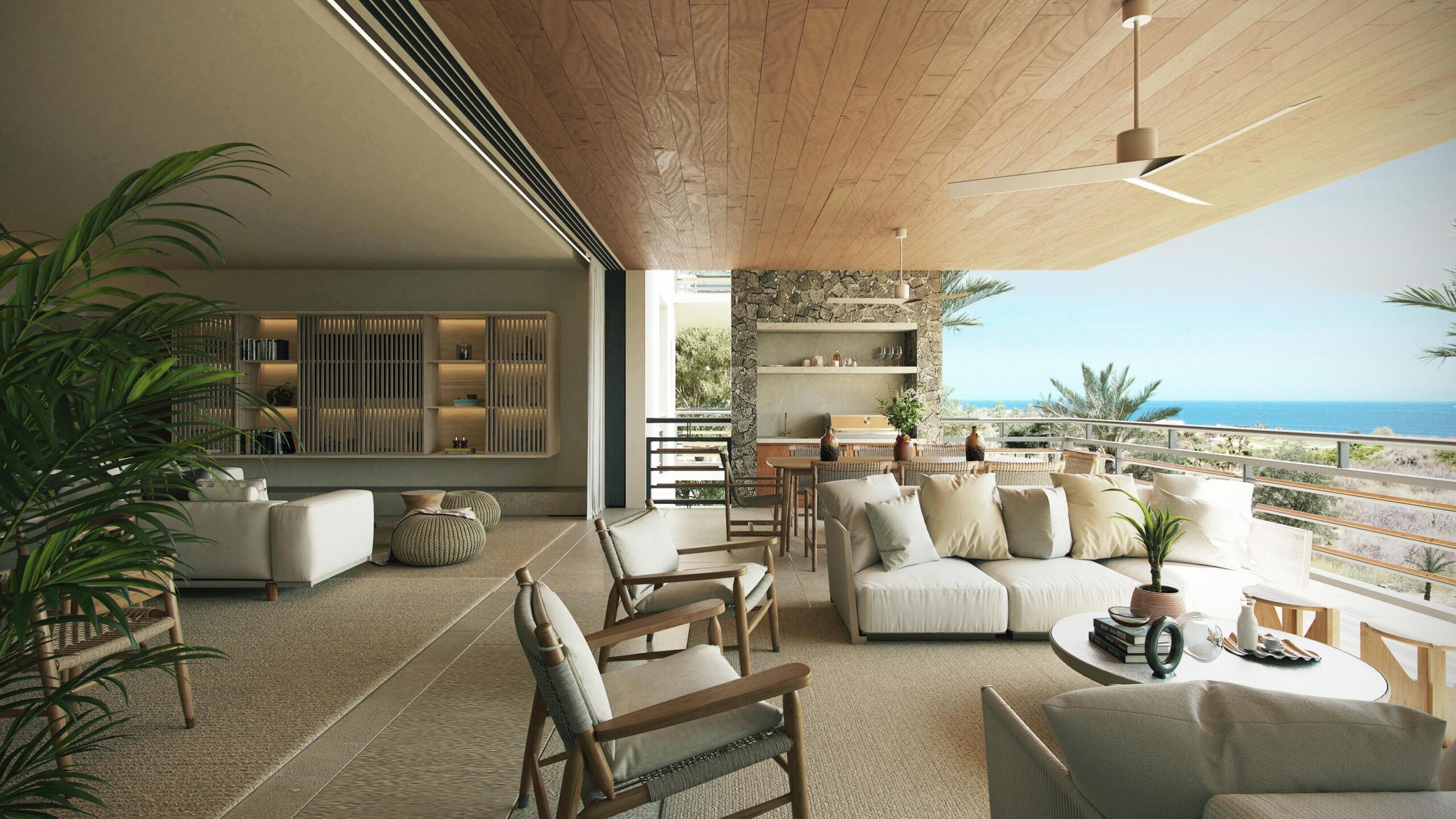 Los Cabos Lumaria Lumaria C-106 is a upscale turnkey two-bedroom, two-bathroom ground-floor residence in El Tezal with ocean, Arch, pool and garden – 306 Bahia de las Palmas, San Jose del Cabo, BS