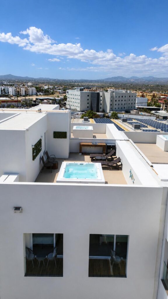 Los Cabos Hacienda Los Cabos Welcome to Condo H-4 at Hacienda Los Cabos, a beautifully located 2-bedroom, 2-bathroom residence in the heart of San José del Cabo. Perched on a hillside, this third-floor condo offers beautiful – 924 Paseo de las Misiones, San Jose del Cabo, BS