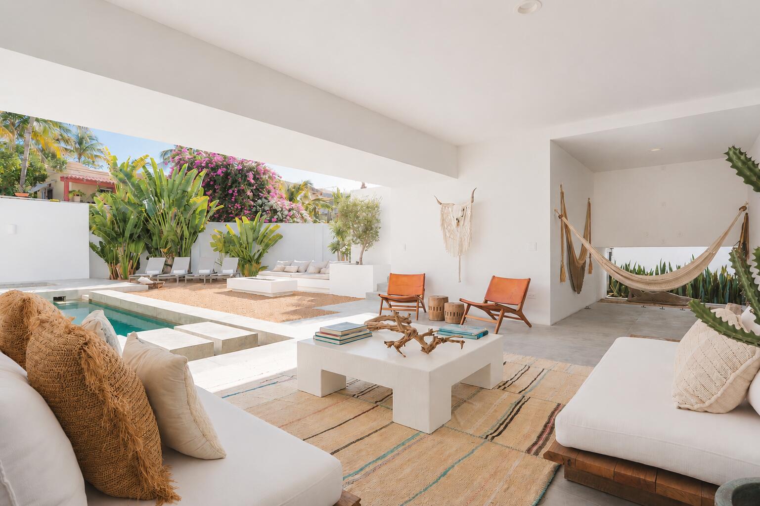 Los Cabos Costa Azul One of Baja's Most Distinctive Architectural Residences.Casa Margaux is not a typical home; it is a fully realized architectural hospitality concept.Designed with the sensibility of a boutique retreat, the villa seamlessly blends indoor-outdoor living, globally curated interiors, and one-of-a-kind design elements that create a truly immersive experience.More than a residence, Casa Margaux has positioned itself as a design-driven destination, appealing to a sophisticated, international audience seeking privacy, aesthetics, and meaningful experiences. Casa Margaux represents a compelling luxury real estate investment positioned at the intersection of design, lifestyle quality, and income potential. Located in the highly desirable Costa Azul corridor of San José del Cabo, the property combines architectural distinction, turnkey condition, and demonstrated rental performance with a disciplined, lifestyle-first operating approach. Airbnb's most Wish-Listed House in Baja California Sur.Supported by consistent seasonal demand, premium nightly rates, and a unique positioning within a low-inventory, beach-adjacent market, the villa delivers meaningful income generation without requiring full-time rental intensity. Its design-forward identity, walkable location, and flexibility for curated experiences further enhance its appeal across multiple demand segments.This balanced profile provides investors with a resilient and differentiated asset, offering attractive cash-flow characteristics, long-term value preservation, and the flexibility to enjoy personal use without compromising financial performance. Beyond traditional rentals, Casa Margaux also presents opportunities to expand revenue through wellness retreats, private events, and creative productions, reinforcing its multi-dimensional income potential.As both a refined lifestyle residence and a proven income-producing asset, Casa Margaux stands as a rare opportunity within the Costa Azul market, where limited inventory and strong demand continue to support long-term appreciation.This dual positioning is what makes Casa Margaux not only a residence, but a strategic lifestyle investment. for sale
