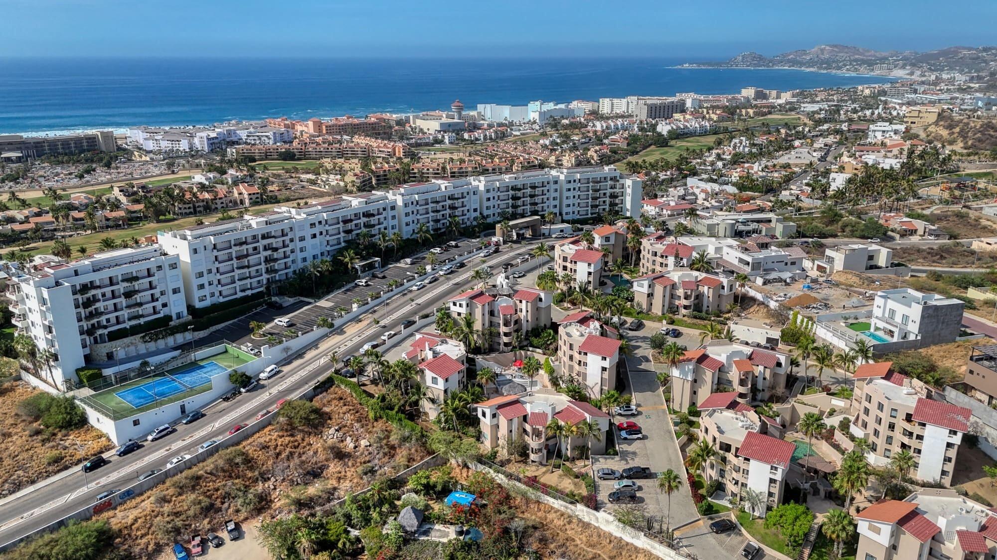 Los Cabos Hacienda Los Cabos Hacienda Los Cabos G6 is a refreshed 2-bedroom, 2-bathroom condo located on the third floor of this well-established community. Recently painted with polished floors, the residence offers a clean, move-in-ready space with for sale